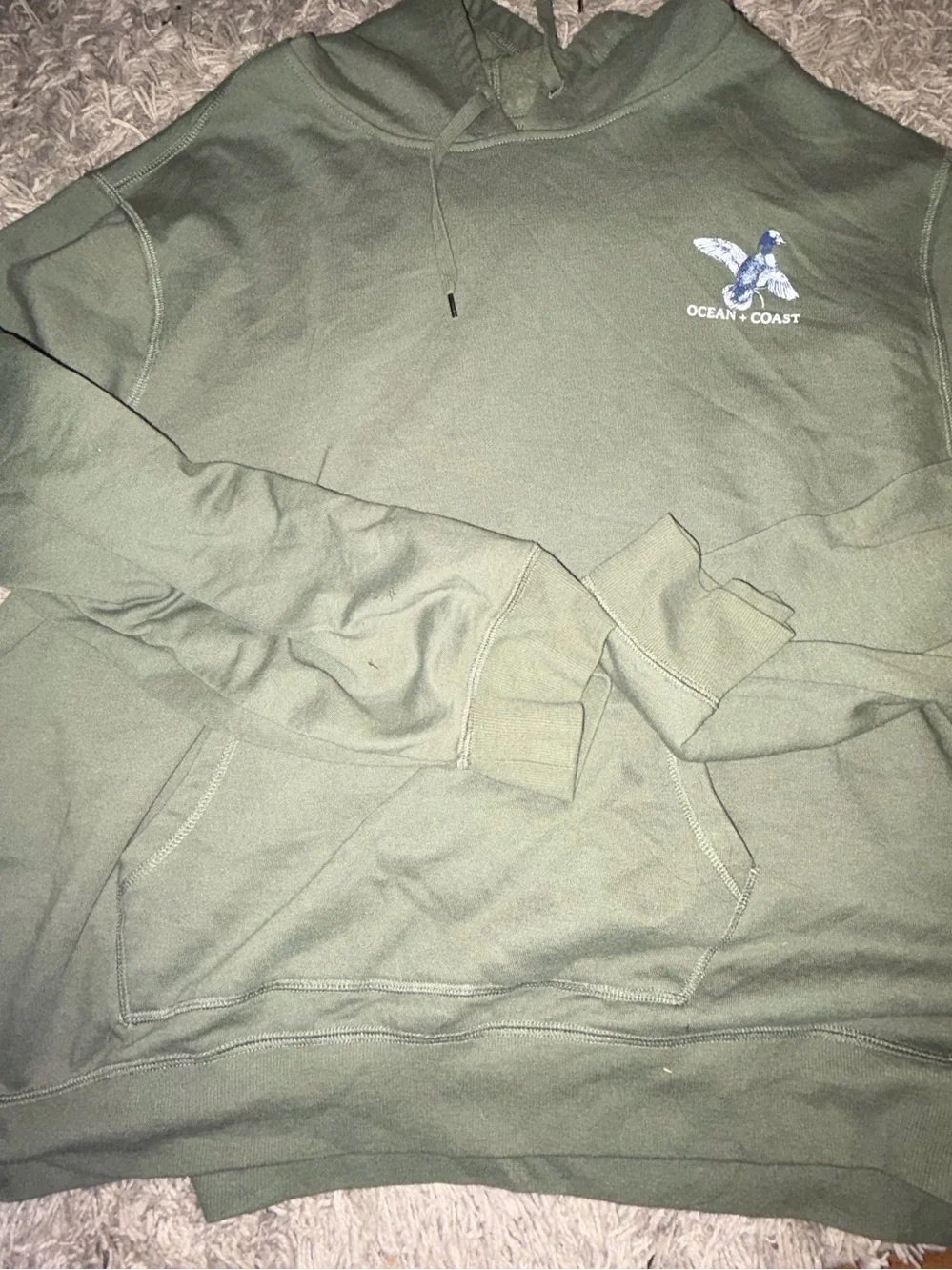 Men's Olive Green Hoodie Sweatshirt 2x